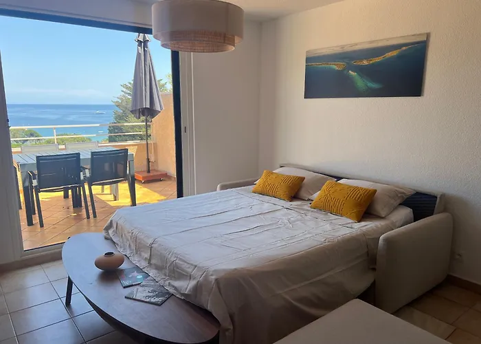 Le Soleil Bleu - Calme, Terrasse Et Vue Apartmán Le Lavandou