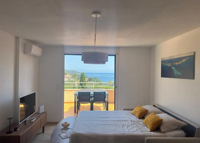 Le Soleil Bleu - Calme, Terrasse Et Vue Apartmán Le Lavandou