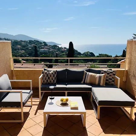 Lejlighed Le Soleil Bleu - Calme, Terrasse Et Vue Le Lavandou