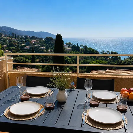Lägenhet Le Soleil Bleu - Calme, Terrasse Et Vue