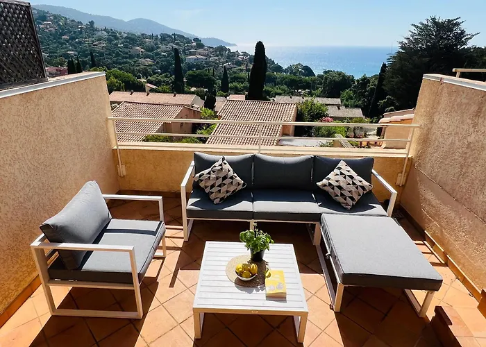 아파트 Le Soleil Bleu - Calme, Terrasse Et Vue