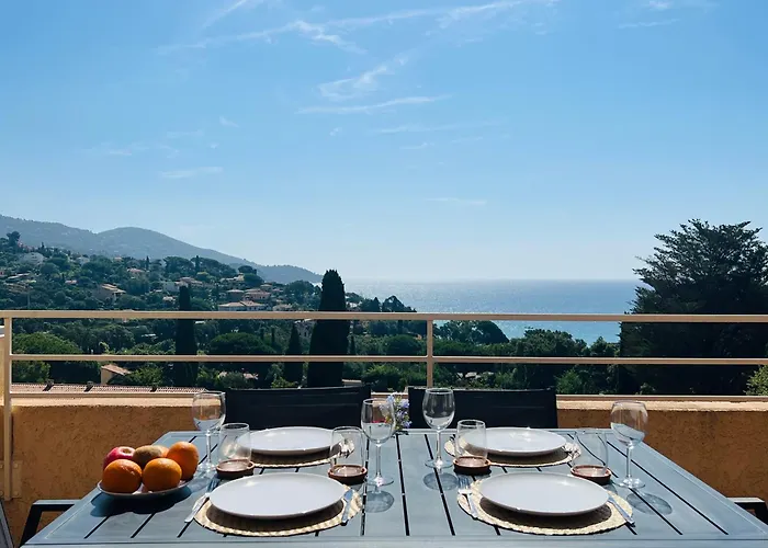 아파트 Le Soleil Bleu - Calme, Terrasse Et Vue